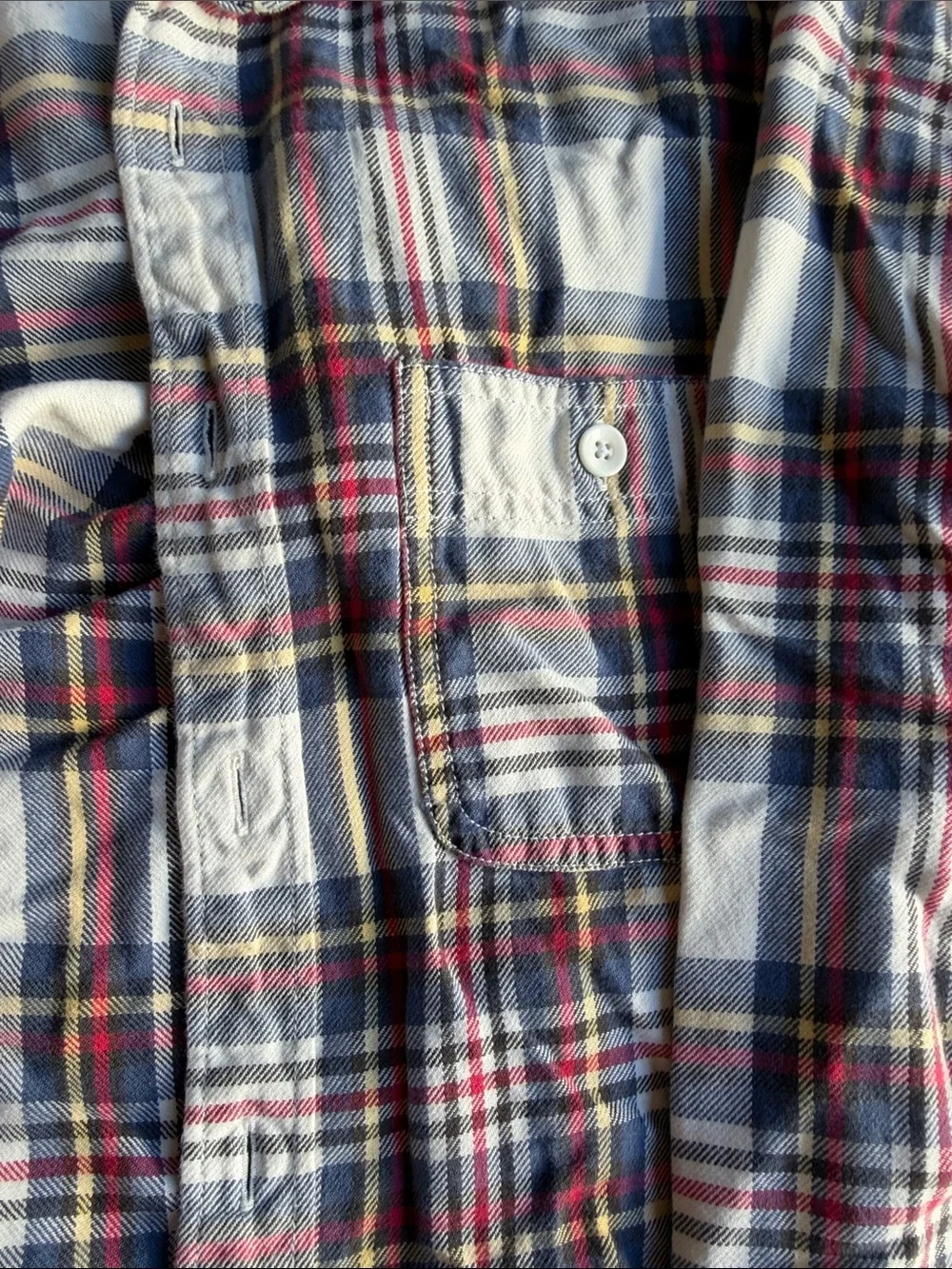 J. Crew Plaid Button-Down Shirt - Red, Navy & White
